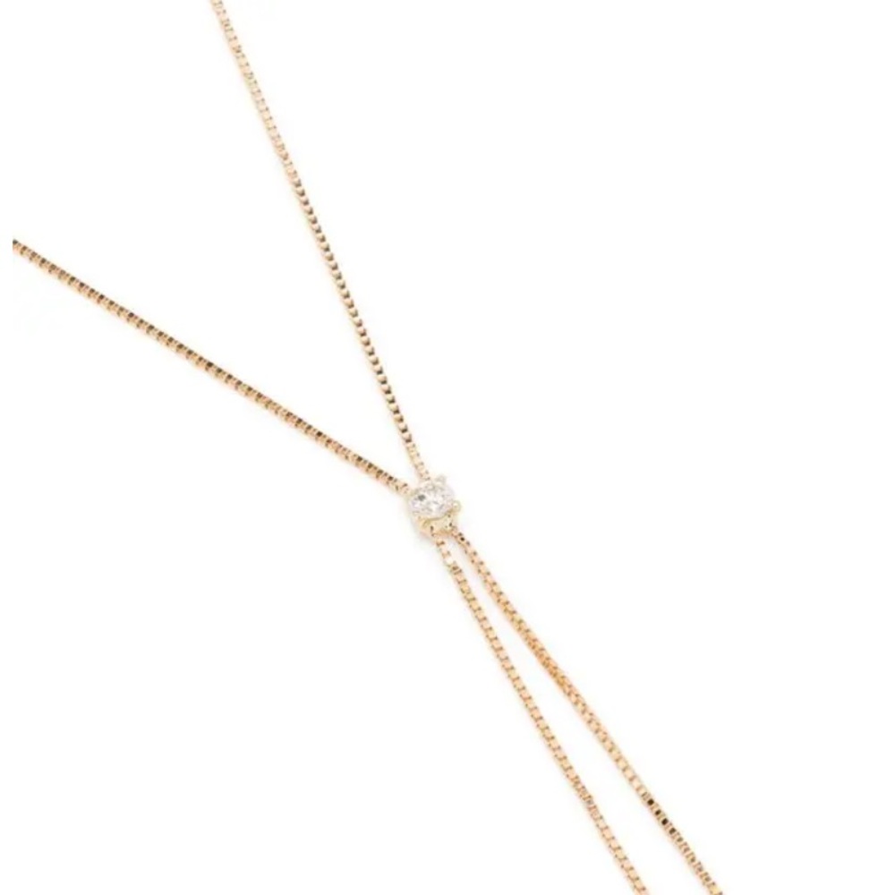 EF collection shayla diamond 14k yellow gold lariat necklace